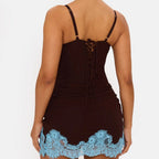 Chocolate colored bodycon mini dress
